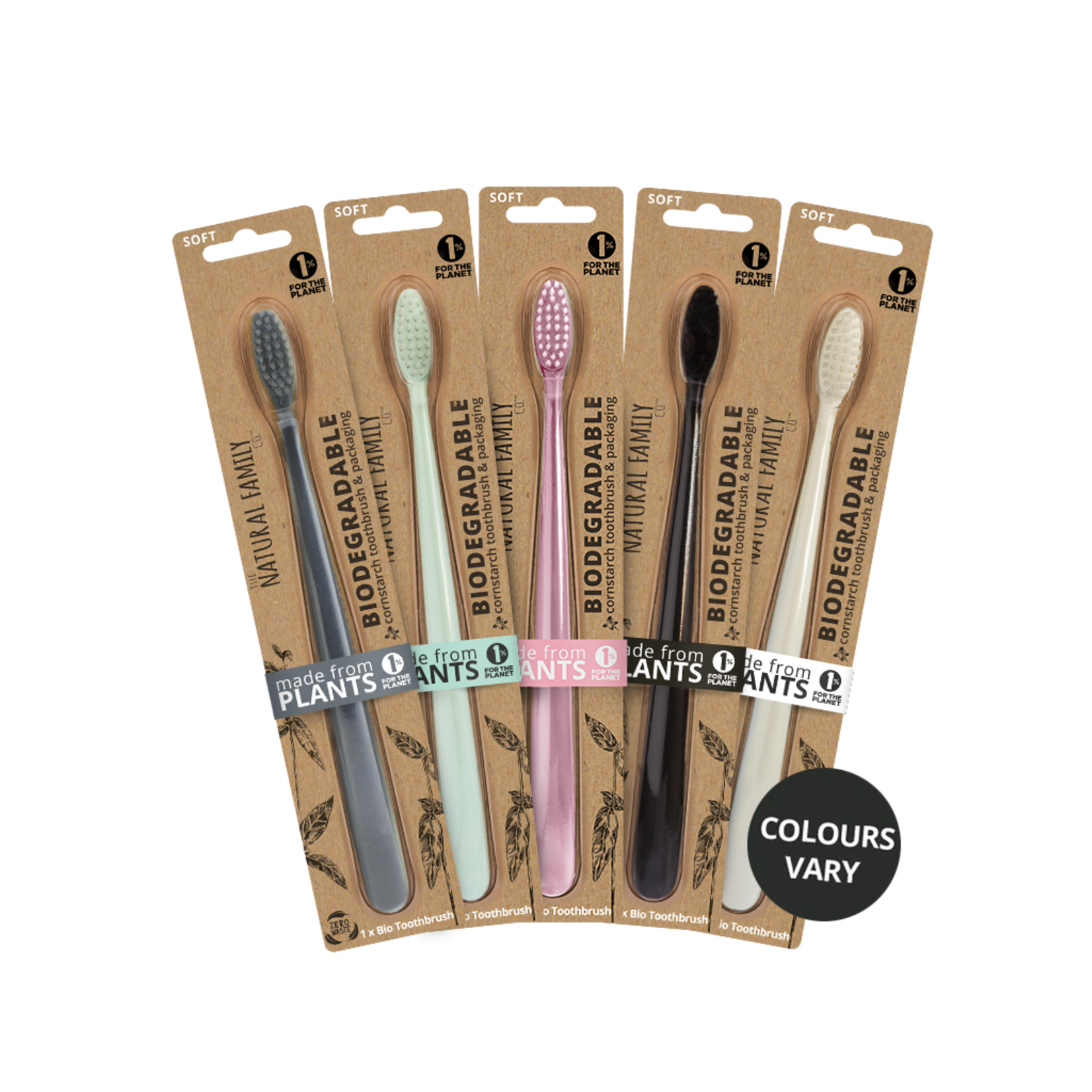 The NF Co. The Natural Family Co. Bio Toothbrush Pastel