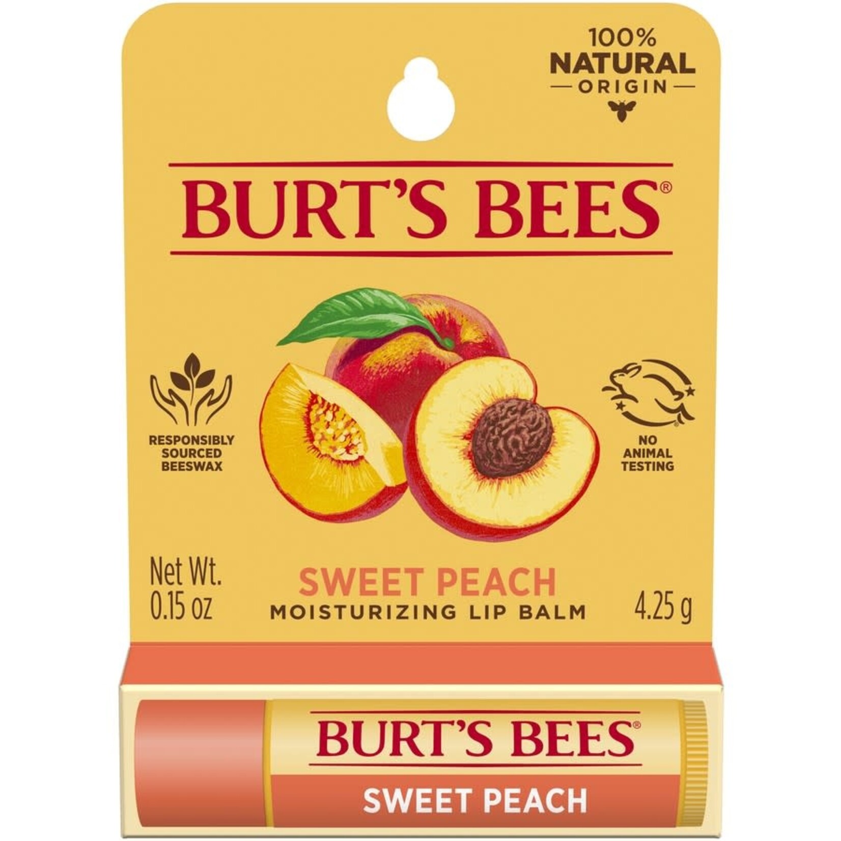 Burt's Bee Burt's Bees Natural Lip Balm Sweet Peach