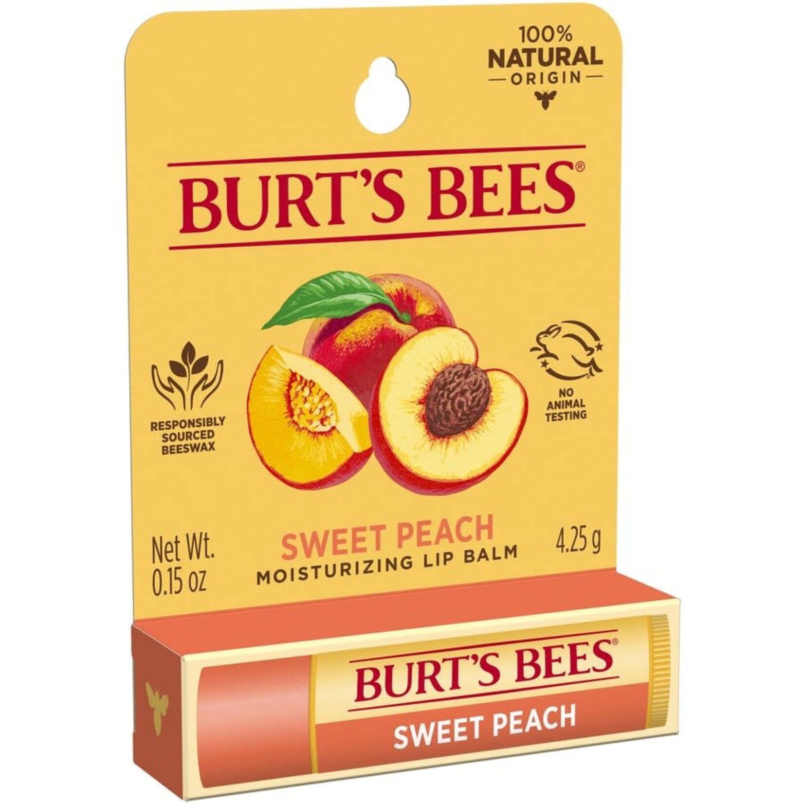 Burt's Bee Burt's Bees Natural Lip Balm Sweet Peach