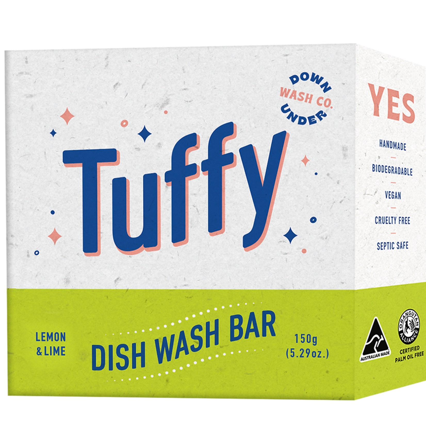 Downunder Wash Co. Downunder Wash Co. Tuffy Dish Wash Bar Lemon & Lime