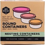 Ever Eco Ever Eco Round Containers 3pk - Rise