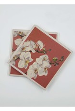 Lantern Press Orchid Letterpress Coaster