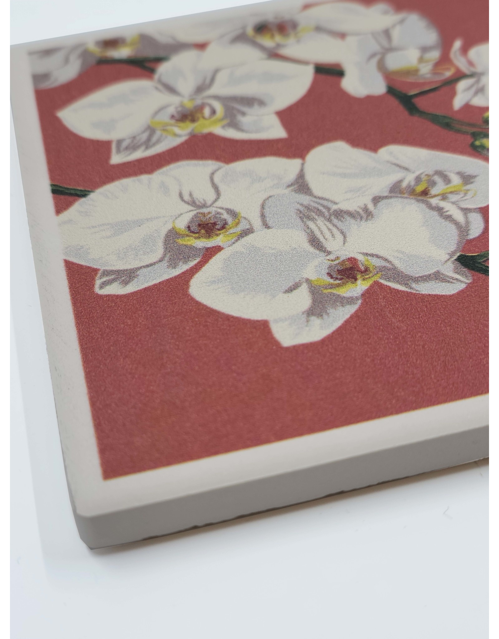 Lantern Press Orchid Letterpress Coaster