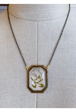 Victorian Glass Bellflower Necklace