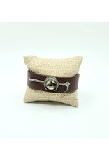 1950s VA Horse Leather Cuff Bracelet