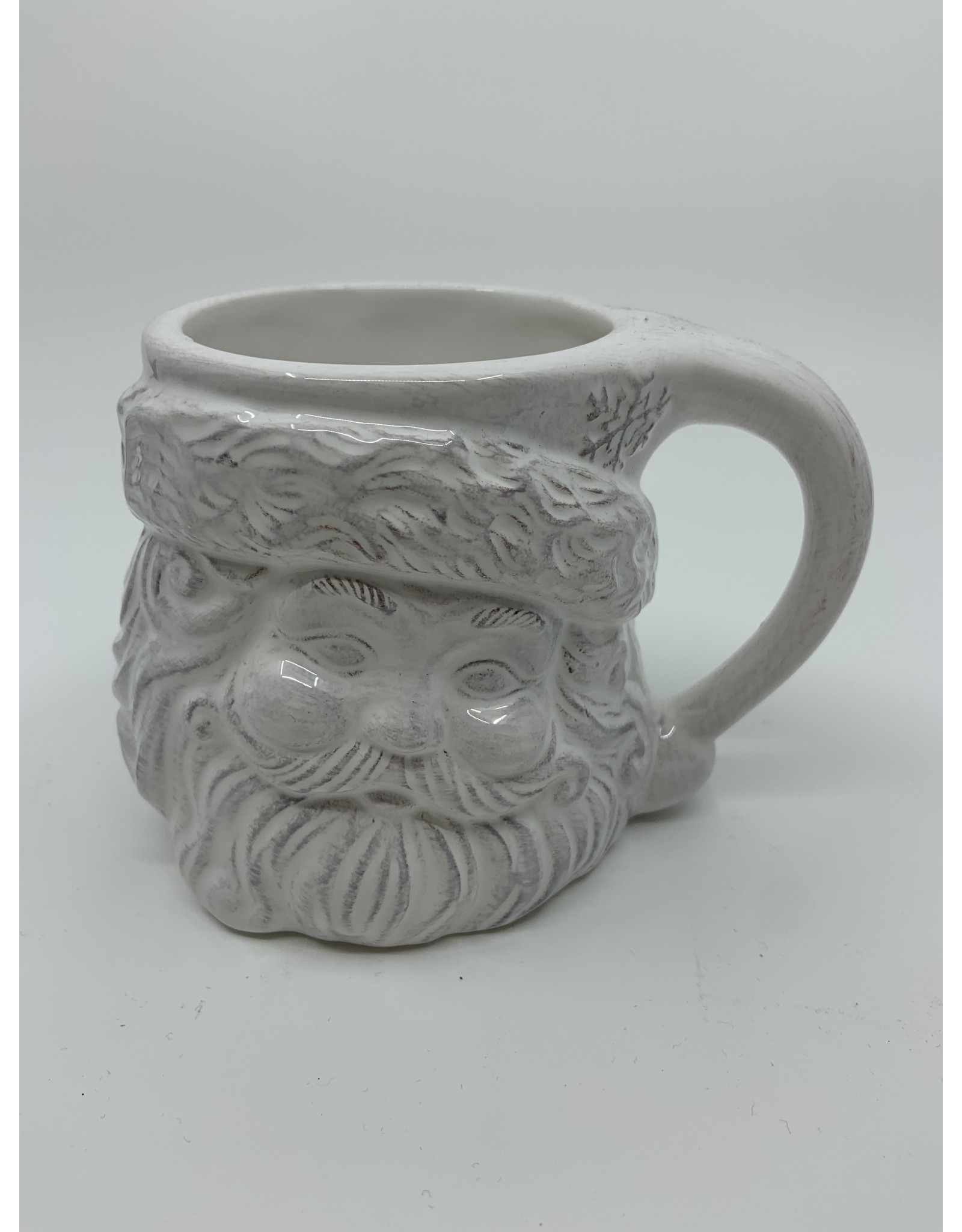 White Santa Mug