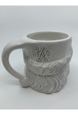 White Santa Mug