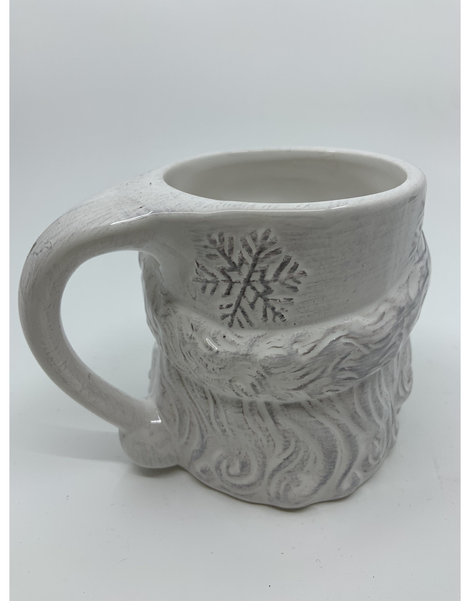 White Santa Mug