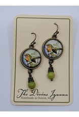 The Divine Iguana Brass Earrings