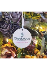 Cheekwood Ceramic Poinsettia 2022 Ornament