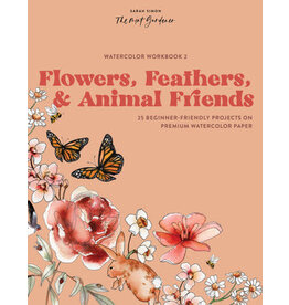 Penguin Random House LLC Watercolor Notebook 2:  Flowers, Feathers and Animal Friends