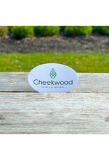 Cheekwood Logo White Oval Sticker