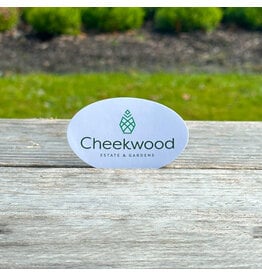 Cheekwood Logo White Oval Sticker