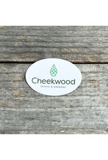 Cheekwood Logo White Oval Sticker