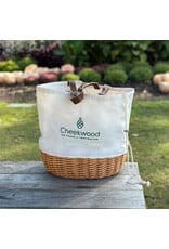 Cheekwood Canvas and Wicker Picnic Bag