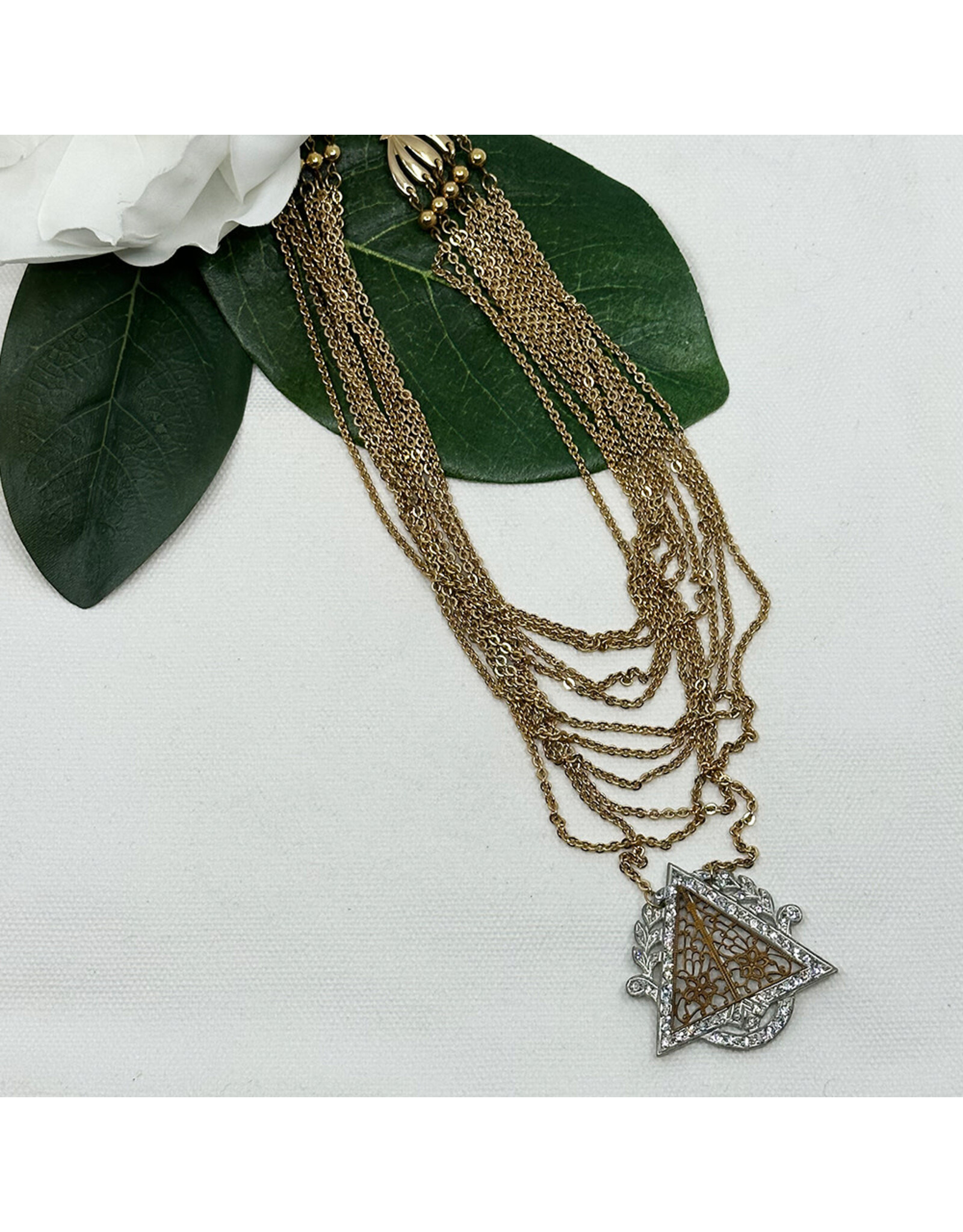 1920s Triangle Necklace