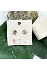 Natural Bamboo Flower Earrings