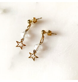 Vintage Star Outline Earrings