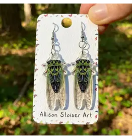 Cicada Acrylic Earrings
