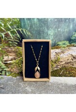 LK Pear Shape Sunstone Necklace