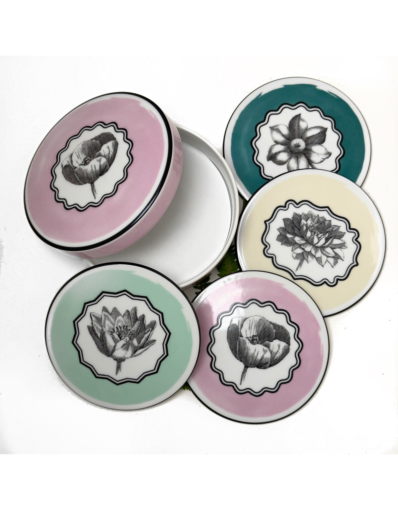 Porcelain Coasters - Set of 4