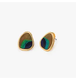 Brackish Teardrop Stud Earrings