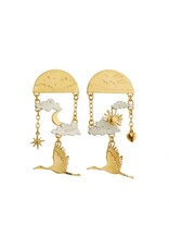 AM Mixed Metal Earrings