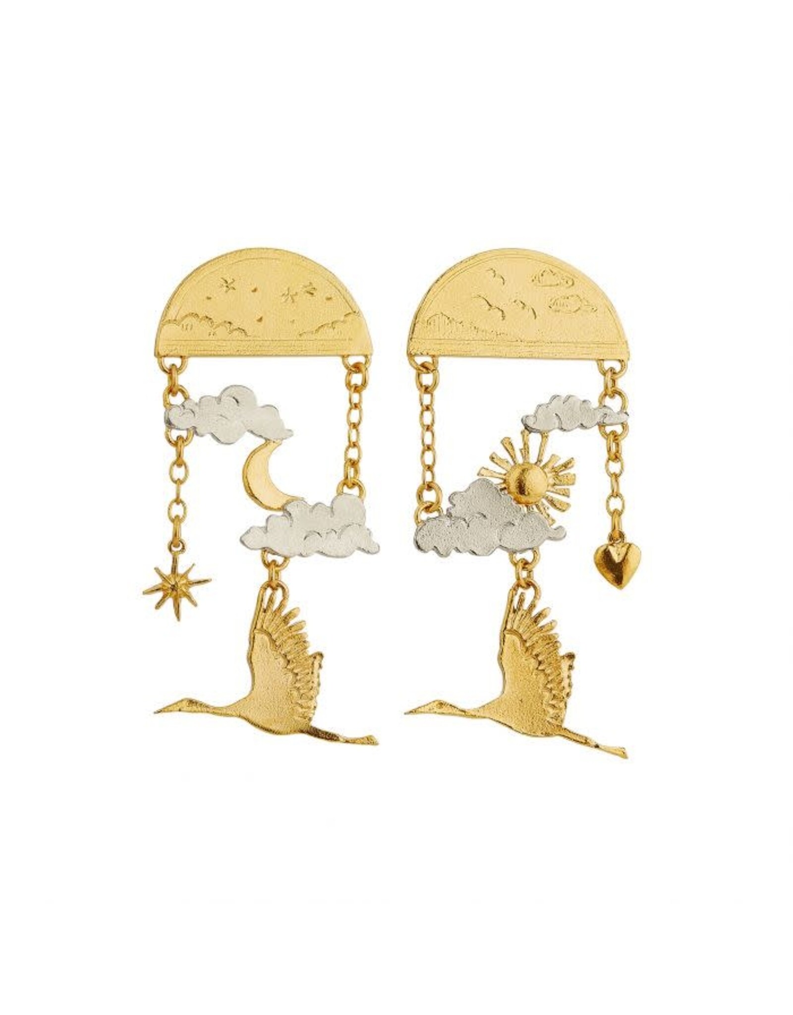 AM Mixed Metal Earrings