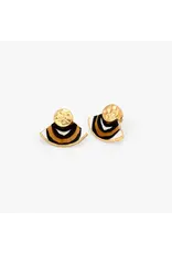 Brackish Fan Stud Earrings