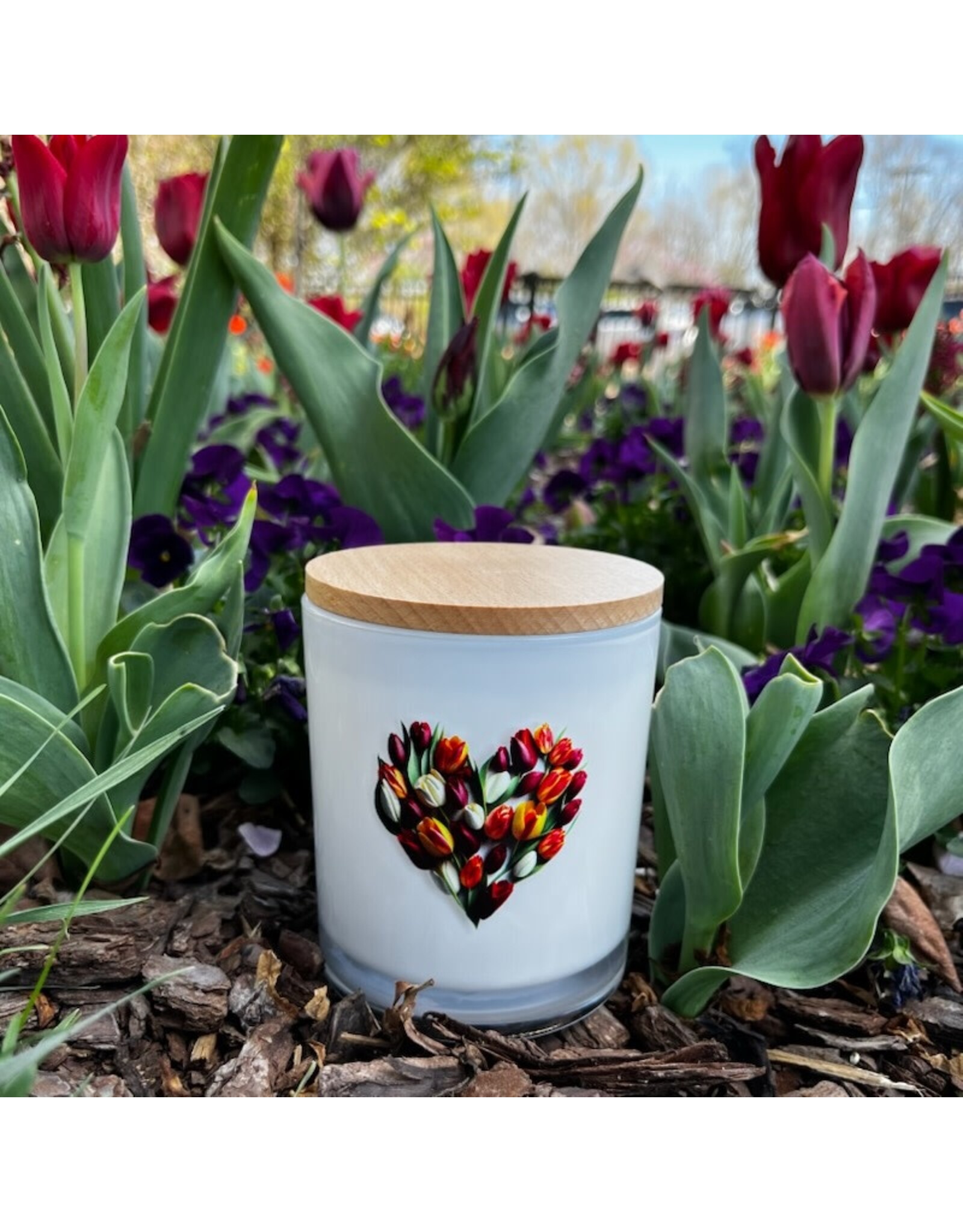 Unplug Love Grows Here Candle