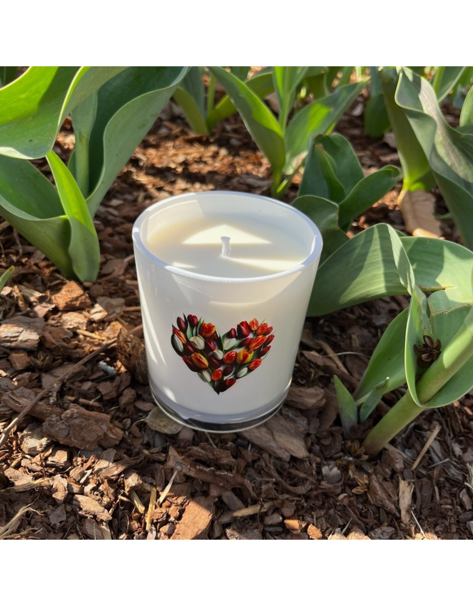 Unplug Love Grows Here Candle