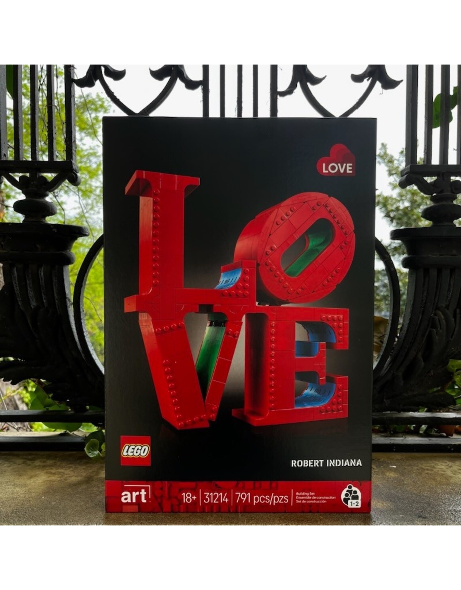 LEGO Robert Indiana LOVE Sculpture