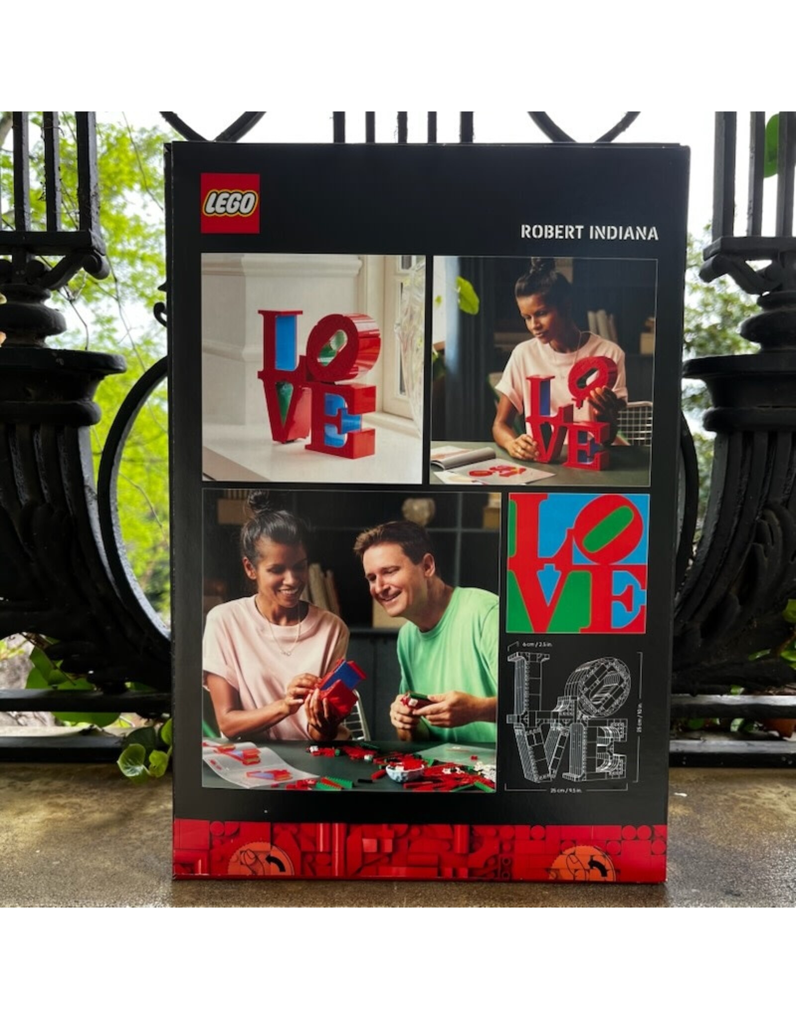 LEGO Robert Indiana LOVE Sculpture