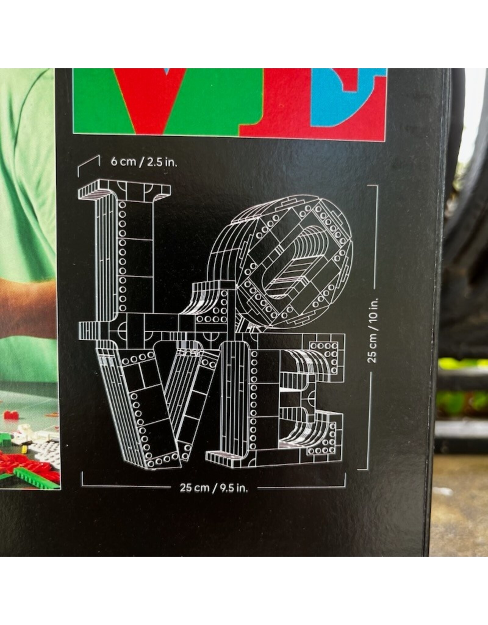 LEGO Robert Indiana LOVE Sculpture