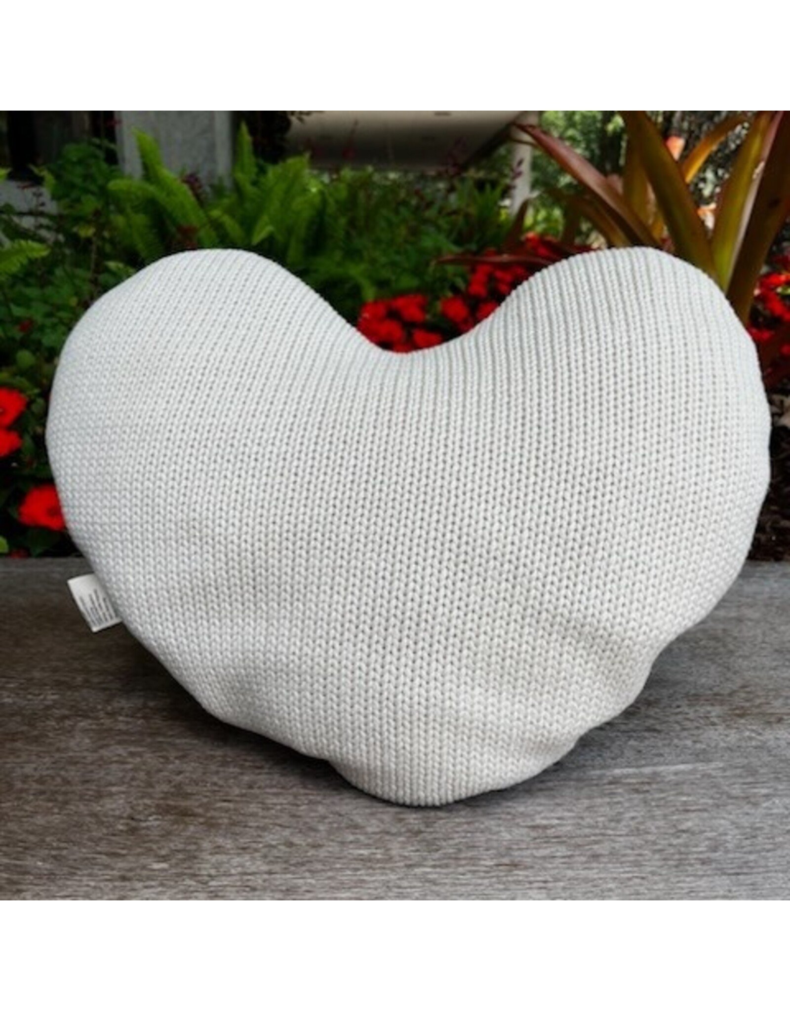 Knitted Heart Pillow