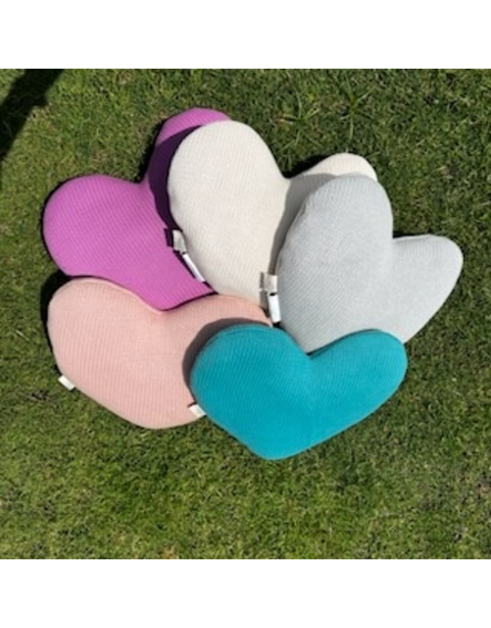 Knitted Heart Pillow
