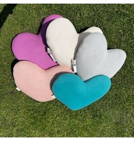 Knitted Heart Pillow