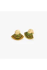 Brackish Fan Stud Earrings