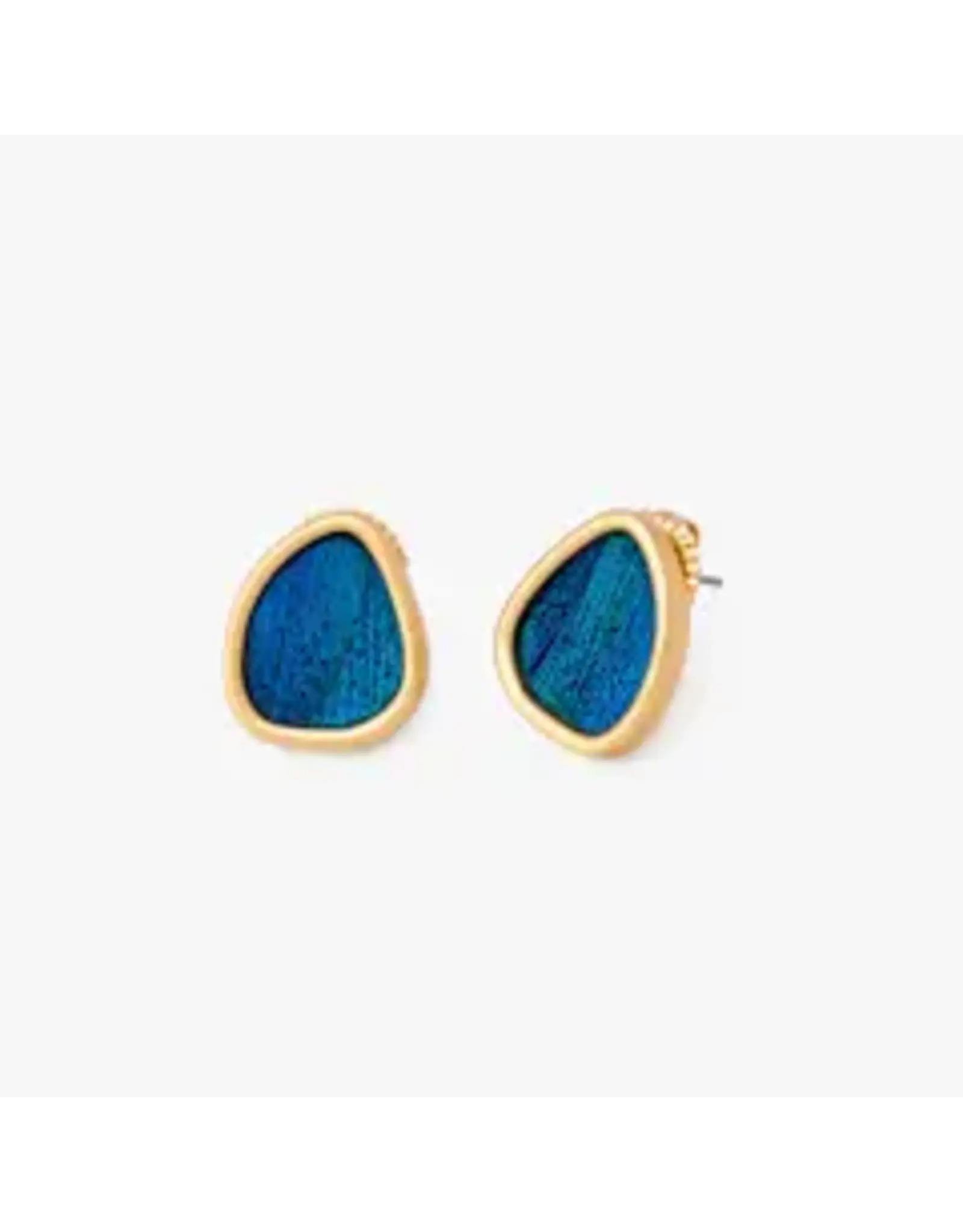Brackish Teardrop Stud Earrings