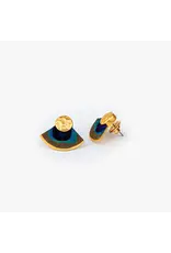 Brackish Fan Stud Earrings