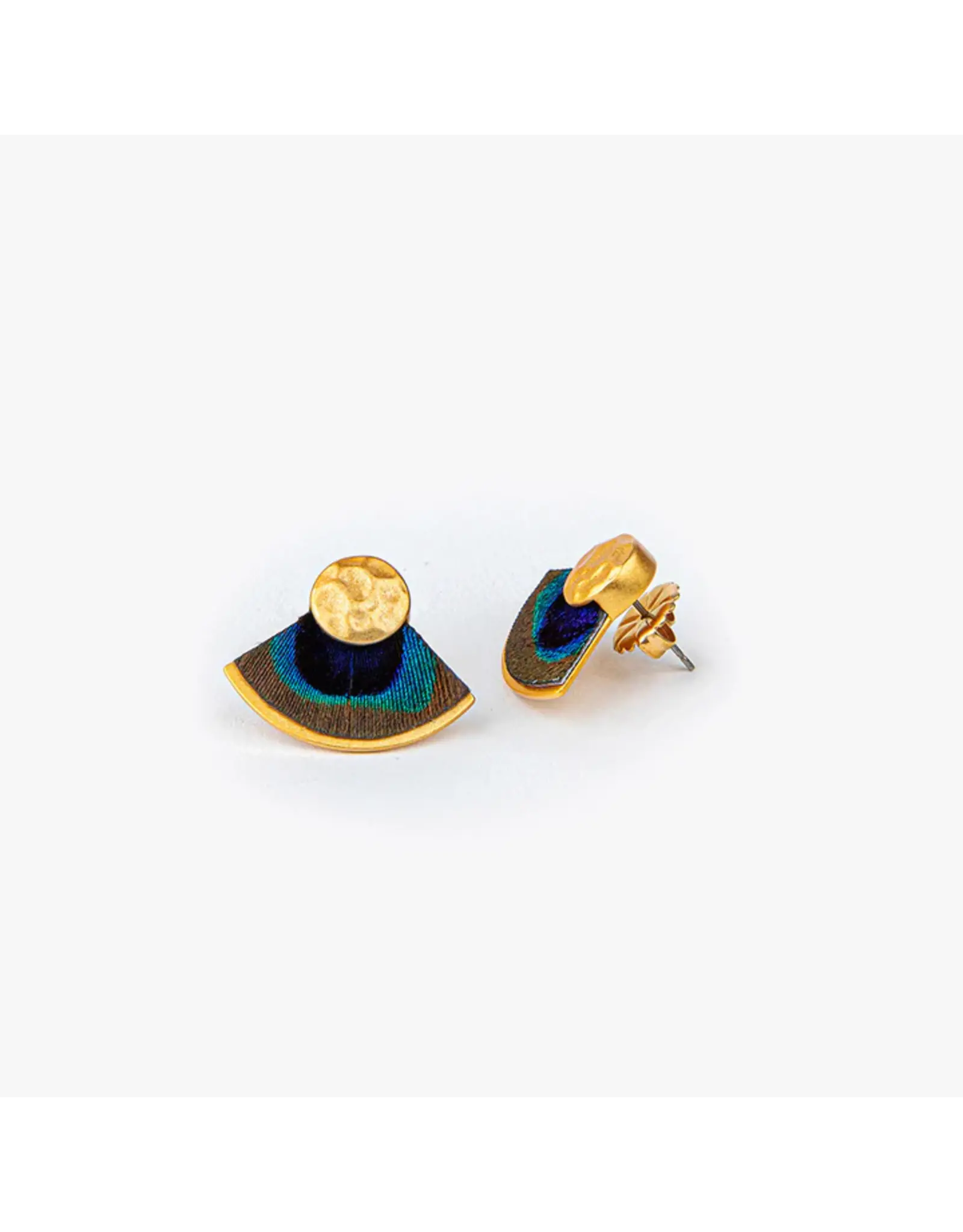 Brackish Fan Stud Earrings