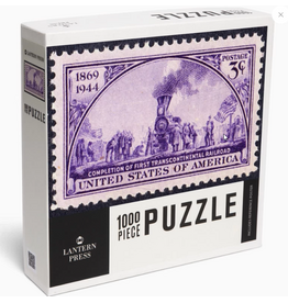1000 Piece Railroad Stamp Puzzle
