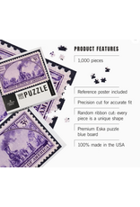 1000 Piece Railroad Stamp Puzzle