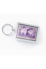 Railroad Stamp Keychain