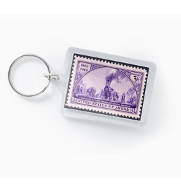 Railroad Stamp Keychain