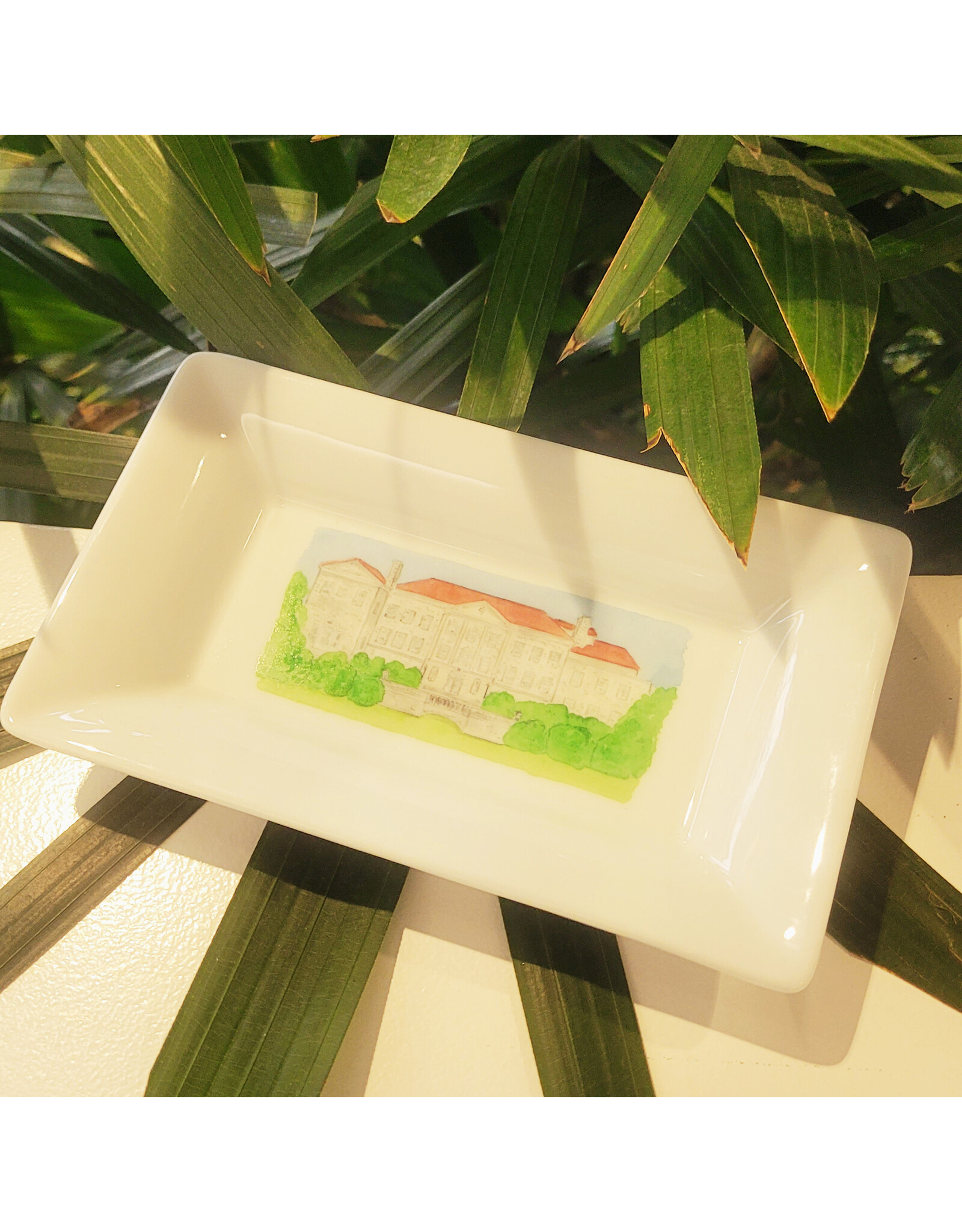 Cheekwood Mansion Watercolor Dish