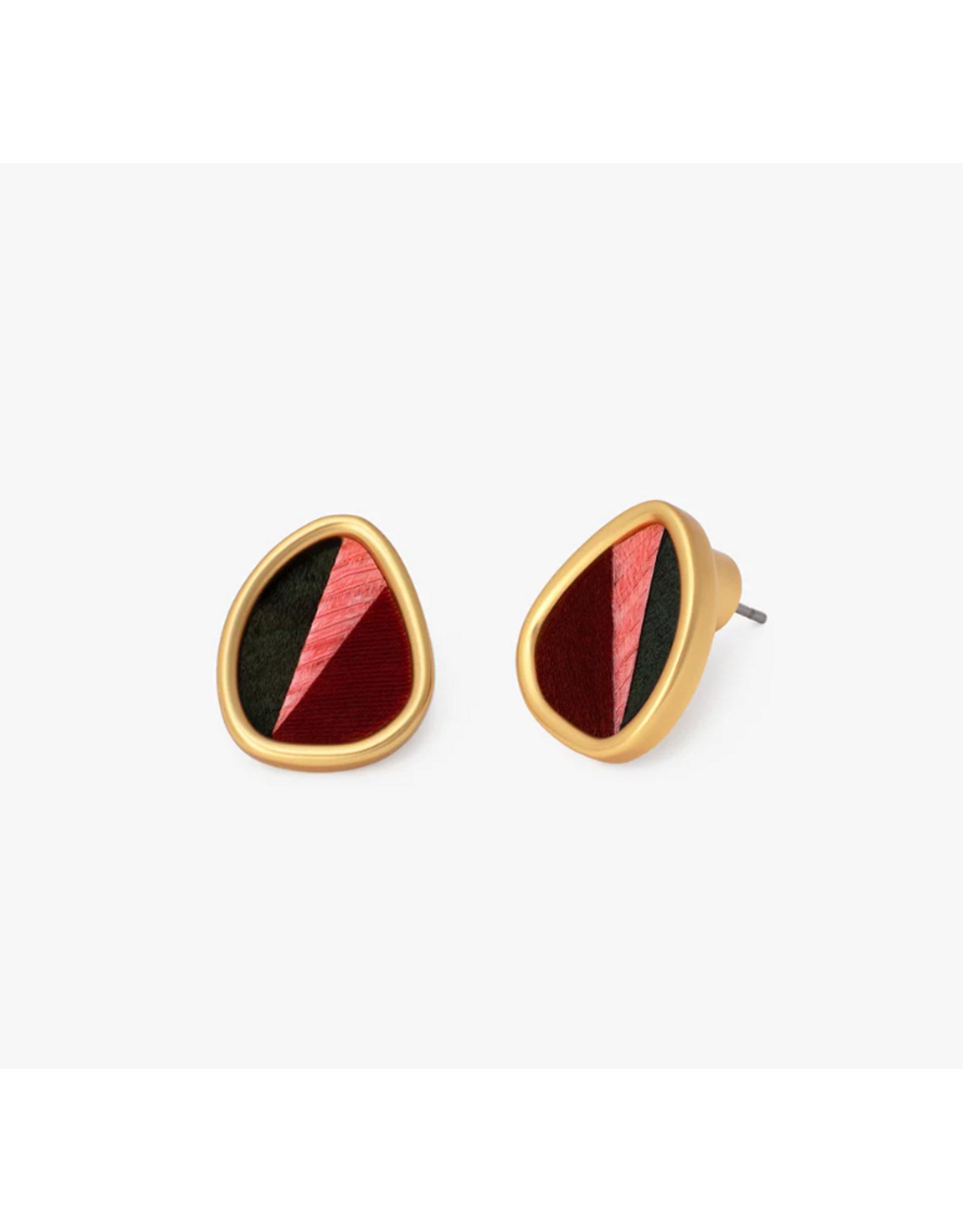 Brackish Teardrop Stud Earrings
