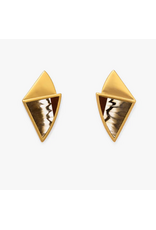 Brackish Triangle Drop Stud Earrings