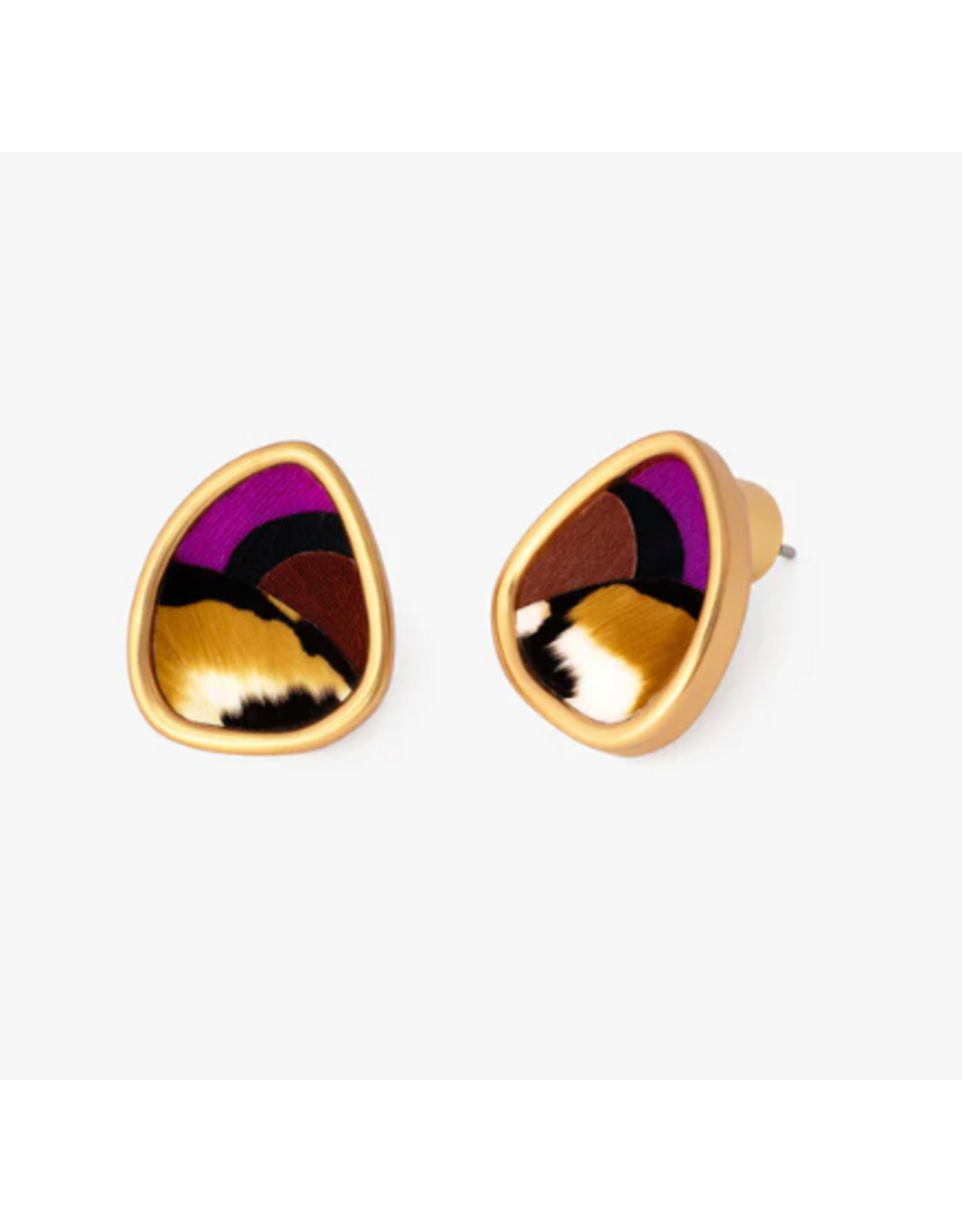 Brackish Teardrop Stud Earrings