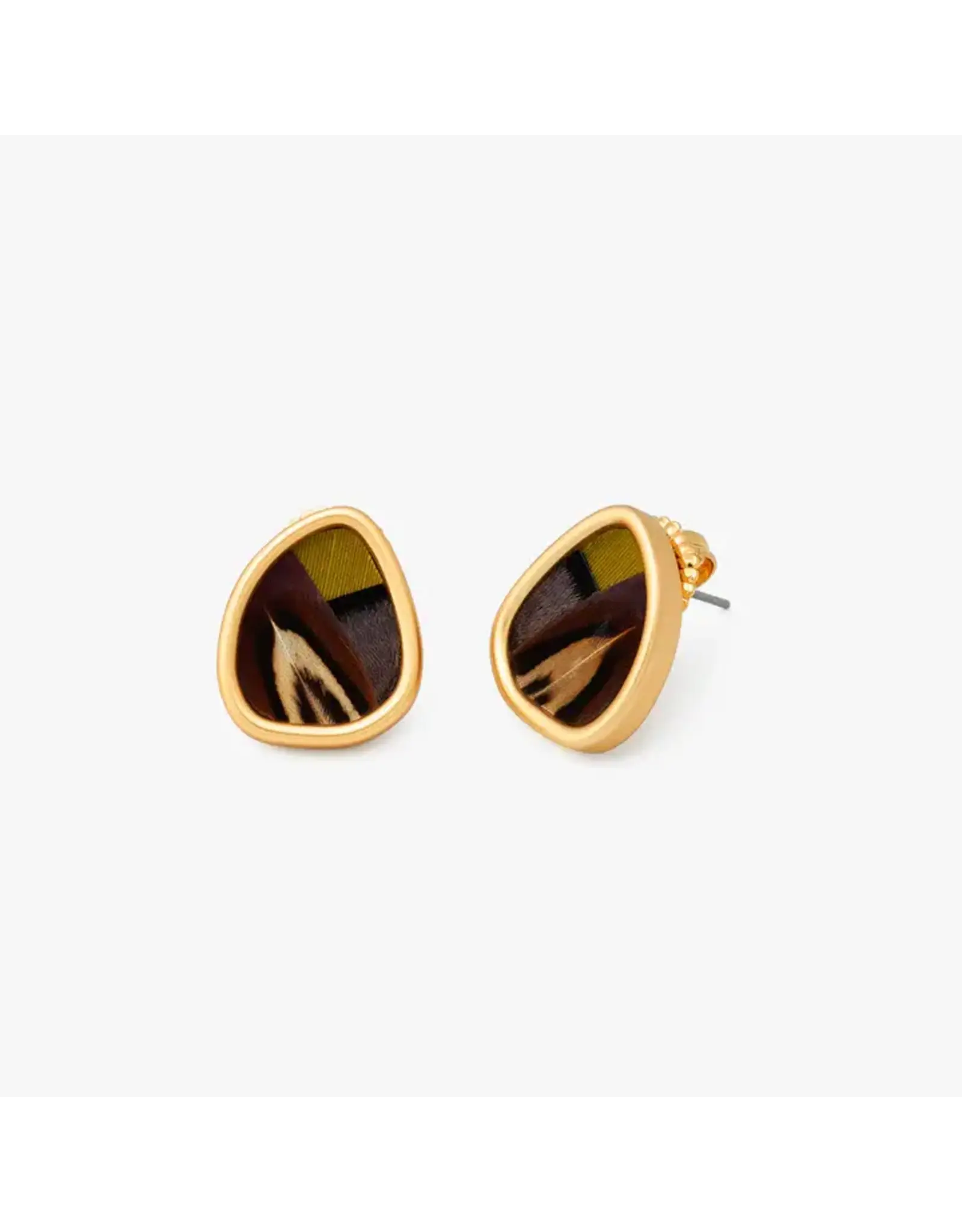 Brackish Teardrop Stud Earrings